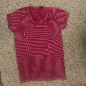 Lulu lemon Swiftly Tech Size 8 Pink Tank